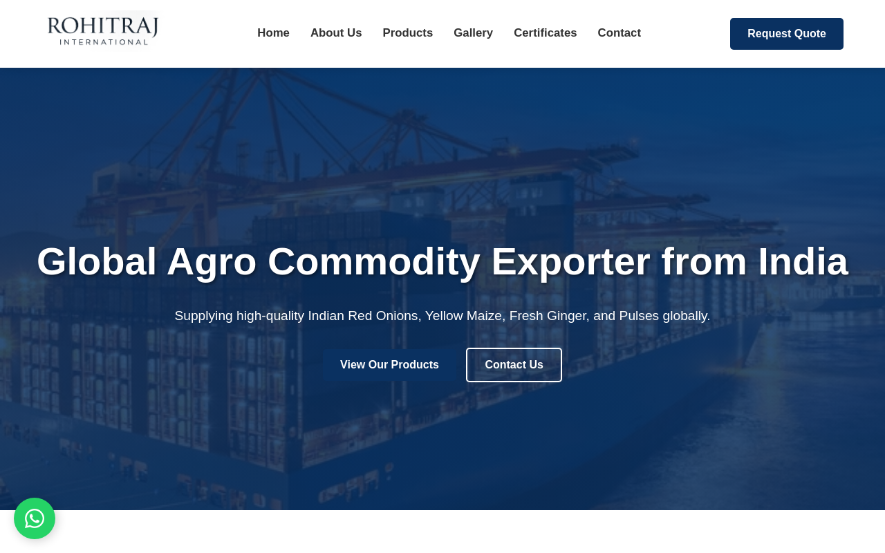 Rohitraj International Export Portal Designed by WE33RAS IT PVT LTD